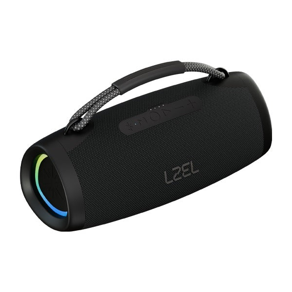 مكبر صوت بلوتوث من ليزل Aquilasonus Pro محمول مقاوم للماء مع أضواء RGB | أسود مكبر صوت بلوتوث من ليزل Aquilasonus Pro محمول مقاوم للماء مع أضواء RGB | أسود